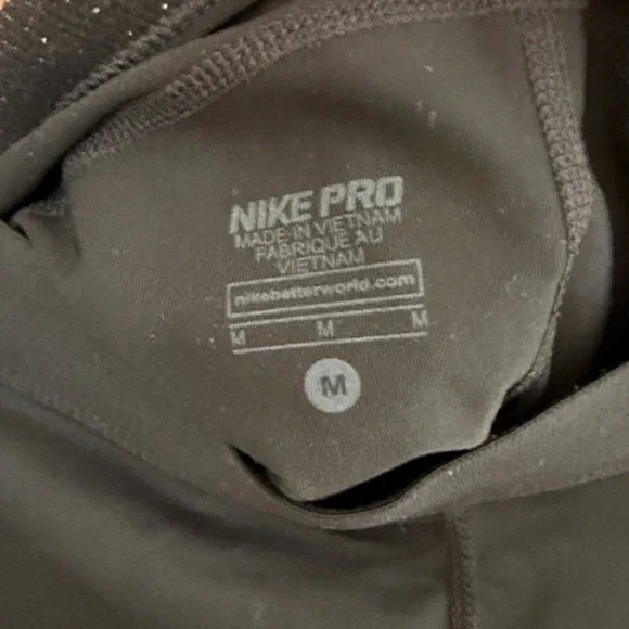 Nike Pro Women's Athletic Black Shorts - Picture 2 of 3